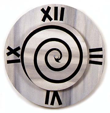 Rimma Gerlovina "Spiral Clock" visual poetry object